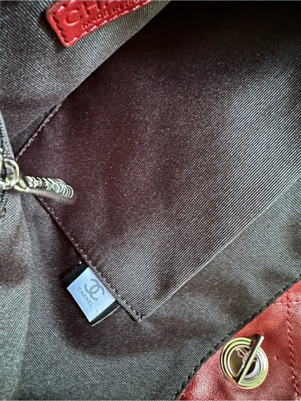 Burgundy Genuine soft leather